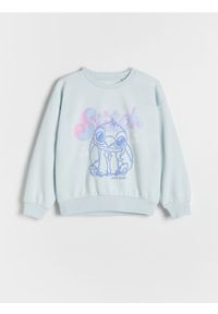 Reserved - Bluza Lilo i Stitch - jasnoniebieski. Kolor: niebieski. Materiał: dzianina, bawełna