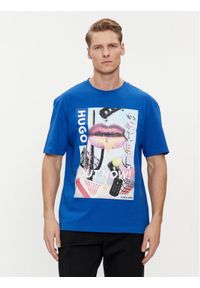 Hugo T-Shirt Narcado 50513316 Niebieski Relaxed Fit. Kolor: niebieski. Materiał: bawełna #1