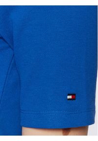 TOMMY HILFIGER - Tommy Hilfiger Polo Logo WW0WW37628 Niebieski Slim Fit. Typ kołnierza: polo. Kolor: niebieski. Materiał: bawełna #4