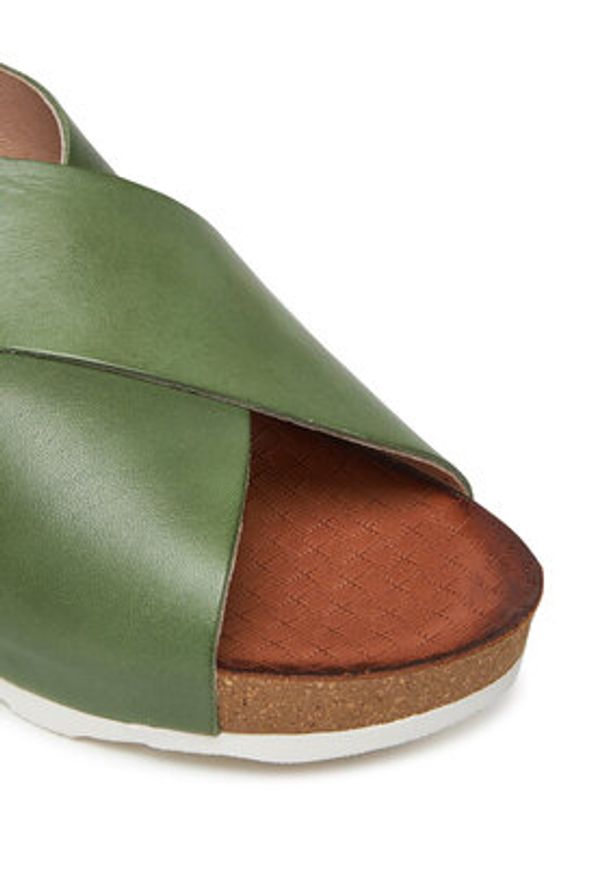 Pikolinos Sandały W9E-0912 Zielony. Kolor: zielony. Materiał: skóra