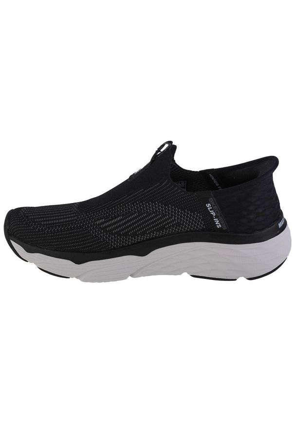 skechers - Buty sportowe Sneakersy męskie, Skechers Max Cushioning - Advantageous Slip-ins. Kolor: czarny. Materiał: guma. Sport: turystyka piesza