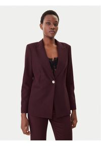 Maryley Marynarka 25IB187/M06/43BU Bordowy Regular Fit. Kolor: czerwony. Materiał: syntetyk #1