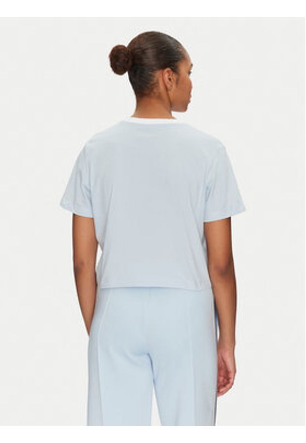 Guess T-Shirt V5GI18 I3Z14 Błękitny Boxy Fit. Kolor: niebieski. Materiał: bawełna