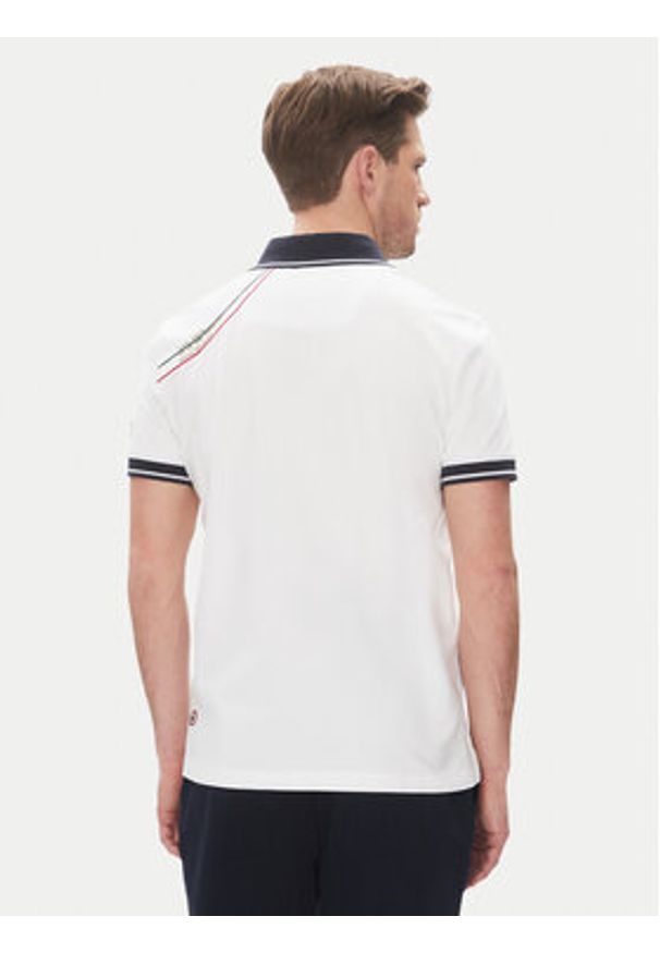 Aeronautica Militare Polo 251PO1853P191 Biały Regular Fit. Typ kołnierza: polo. Kolor: biały. Materiał: bawełna