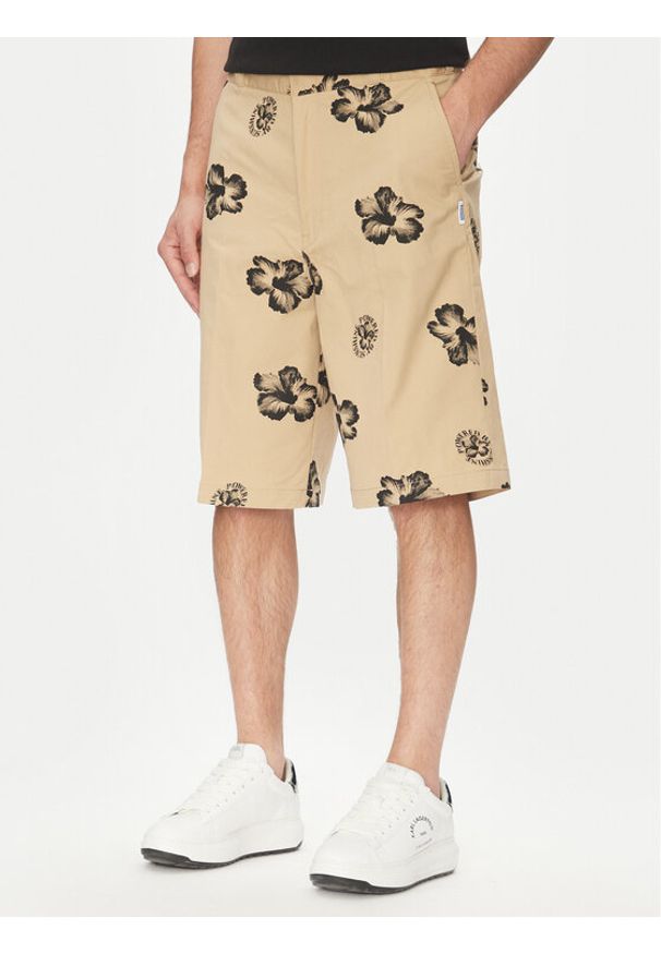 Hugo - HUGO Szorty materiałowe Damo242 50542159 Beżowy Baggy Fit. Kolor: beżowy. Materiał: bawełna