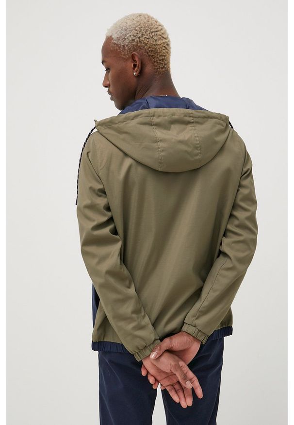 Jack & Jones kurtka męska kolor zielony przejściowa. Okazja: na co dzień. Kolor: zielony. Materiał: poliester. Styl: casual
