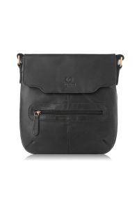 Listonoszka skórzana PAOLO PERUZZI T-61-BL czarna. Kolor: czarny. Materiał: skórzane #1