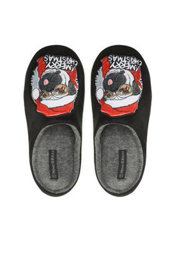 Home & Relax Kapcie 22SWG7302A RO Czarny. Kolor: czarny. Materiał: materiał