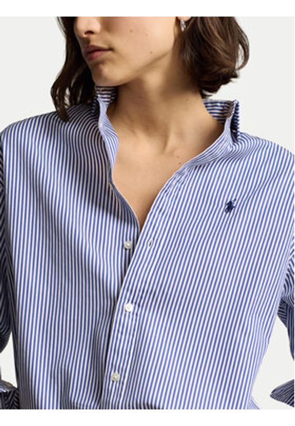 Polo Ralph Lauren Koszula 211910743020 Niebieski Regular Fit. Typ kołnierza: polo. Kolor: niebieski. Materiał: bawełna