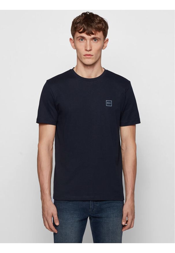 BOSS - Boss T-Shirt Tales 50389364 Granatowy Regular Fit. Kolor: niebieski. Materiał: bawełna