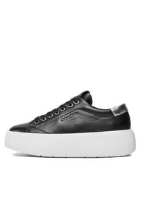 Calvin Klein Sneakersy Bubble Cupsole Lace Up HW0HW01861 Czarny. Kolor: czarny. Materiał: skóra