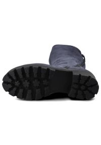 Granatowe Kozaki Simen Damskie Wygodne Obuwie. Okazja: na co dzień. Kolor: niebieski. Szerokość cholewki: normalna. Styl: casual, elegancki #5