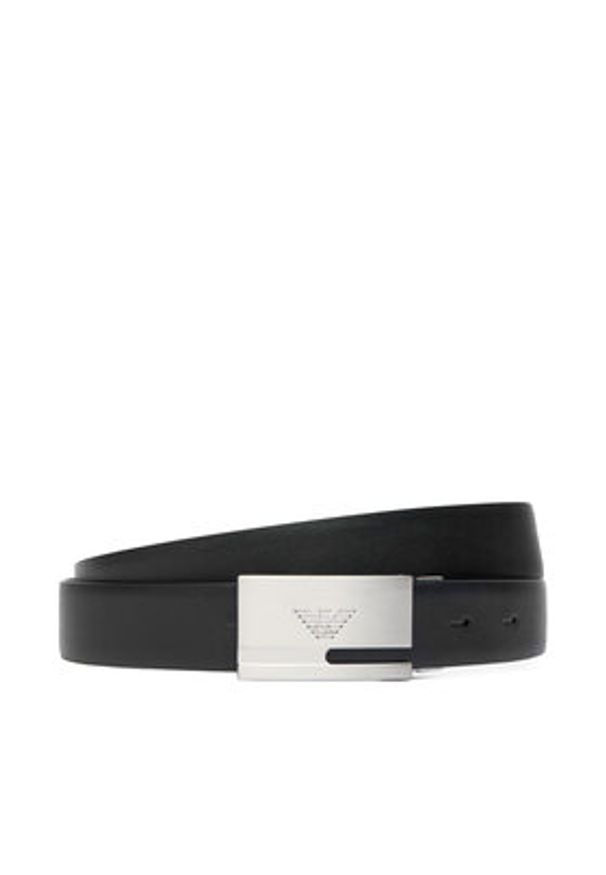Emporio Armani Pasek Męski Y4S498 YLP4E 81285 Granatowy. Kolor: niebieski. Materiał: skóra