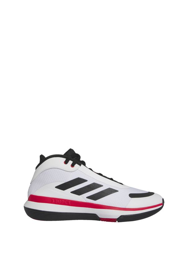 Buty do koszykówki dla dorosłych Adidas Bounce Legends. Kolor: czerwony, biały, wielokolorowy, czarny. Materiał: syntetyk, tkanina. Sport: koszykówka