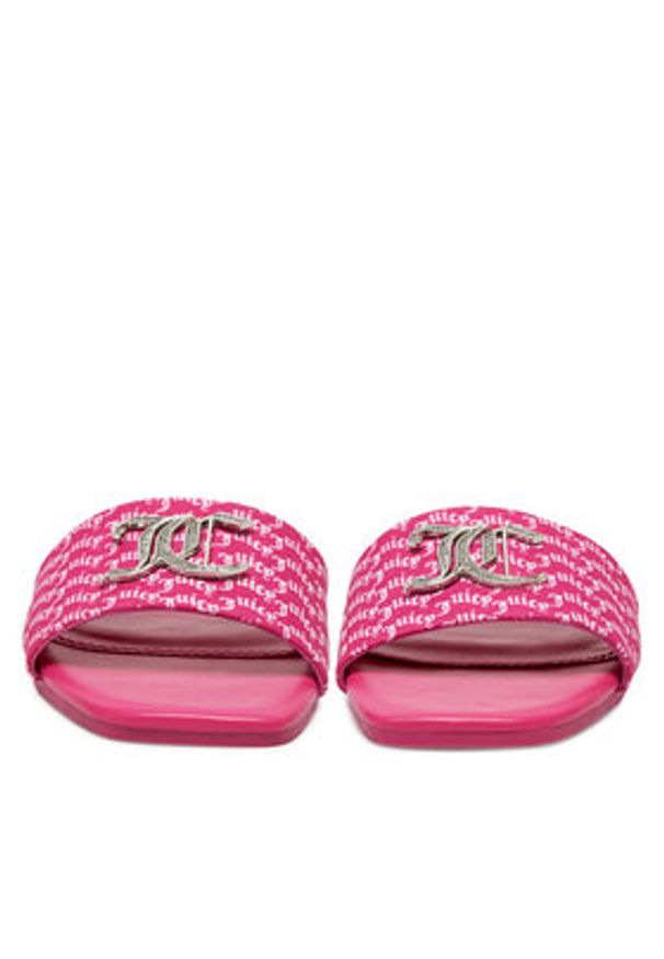 Juicy Couture Klapki HY24111-1 Różowy. Kolor: różowy. Materiał: materiał