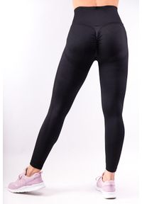 2SkIN - Legginsy bezszwowe push up czarne Lift. Kolor: czarny. Materiał: nylon. Sport: fitness