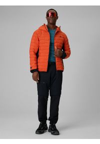 4f - 4F Kurtka trekkingowa z wypełnieniem Primaloft Silver męska - pomarańczowa XL. Kolor: pomarańczowy. Materiał: materiał. Technologia: Primaloft. Długość: długie #2
