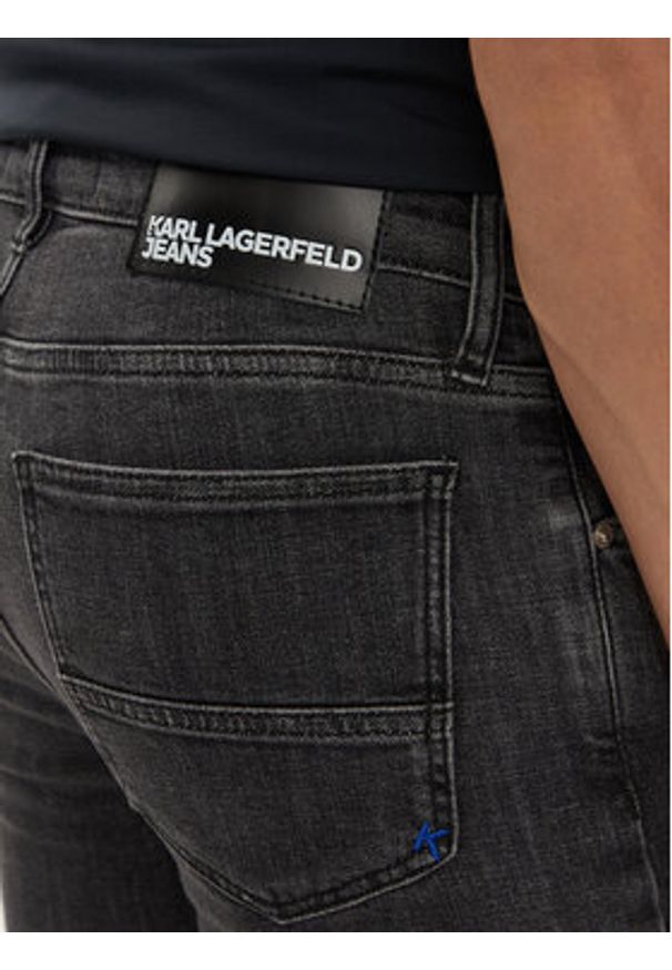 Karl Lagerfeld Jeans Jeansy 245D1101 Szary Slim Fit. Kolor: szary