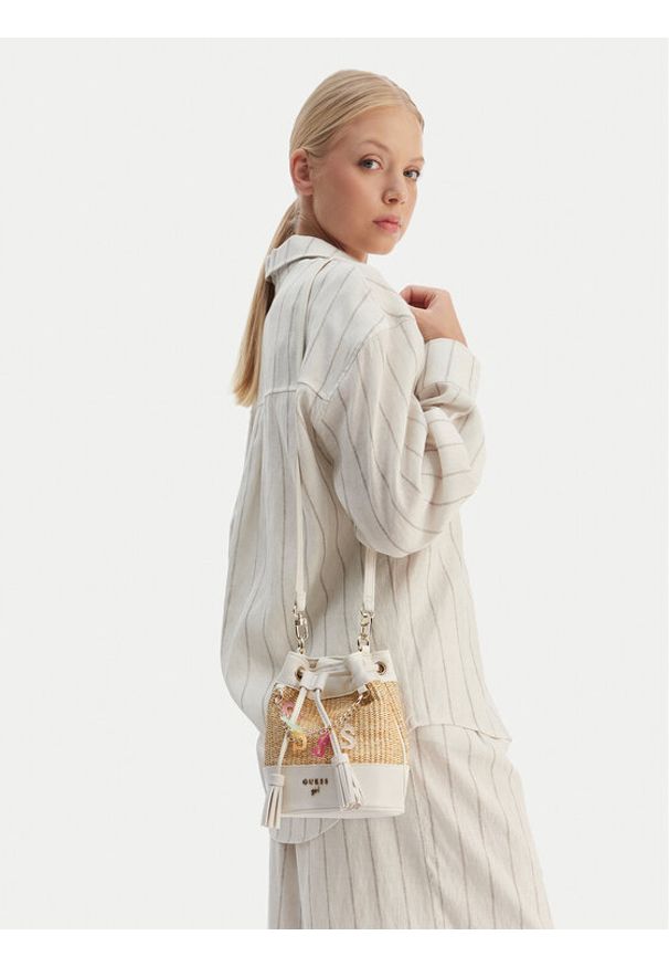 Guess Torebka J6GZ19 WH860 Beżowy. Kolor: beżowy