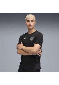 Puma - Męska koszulka treningowa Manchester City PUMA. Kolor: czarny, szary, wielokolorowy. Sport: piłka nożna