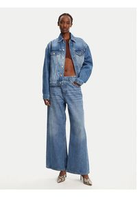 Just Cavalli Kurtka jeansowa 78PAS4O3 Niebieski Regular Fit. Kolor: niebieski. Materiał: bawełna #4