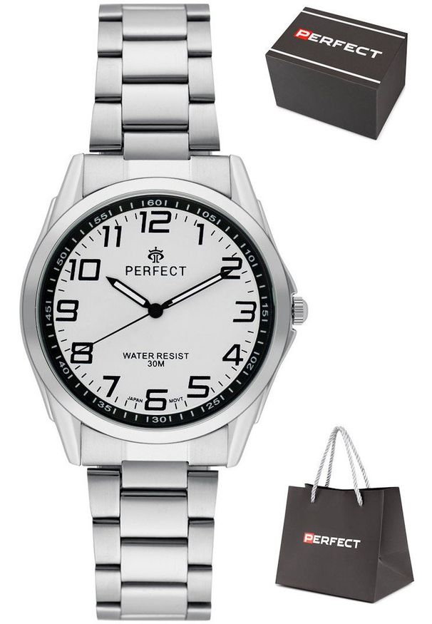 Zegarek Perfect R414L-03 męski klasyczny czytelny .. Styl: klasyczny