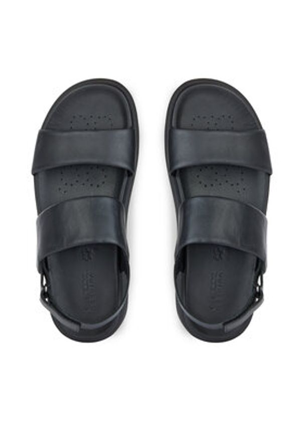 Geox Sandały U Spherica Ec6 U45GWC 00085 C9999 Czarny. Kolor: czarny. Materiał: skóra