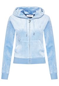 Juicy Couture Bluza Robertson JCAP176 Niebieski Slim Fit. Kolor: niebieski. Materiał: syntetyk #1