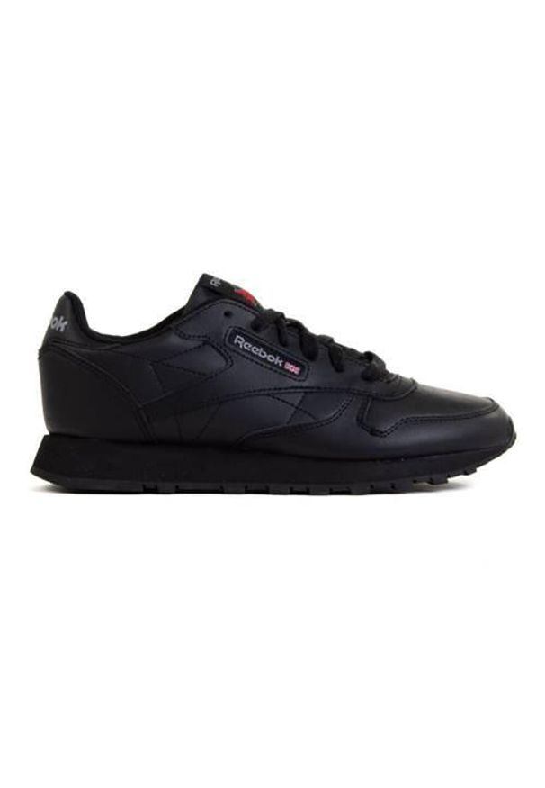 Buty do chodzenia dla dzieci Reebok Classic. Okazja: na co dzień. Kolor: czarny. Materiał: skóra. Model: Reebok Classic. Sport: turystyka piesza