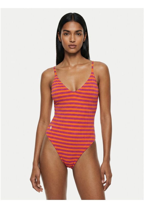 Polo Ralph Lauren Strój kąpielowy 21605414 Pomarańczowy. Kolor: pomarańczowy. Materiał: syntetyk