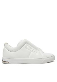 DKNY Sneakersy Abelina K3464220 Biały. Kolor: biały. Materiał: skóra