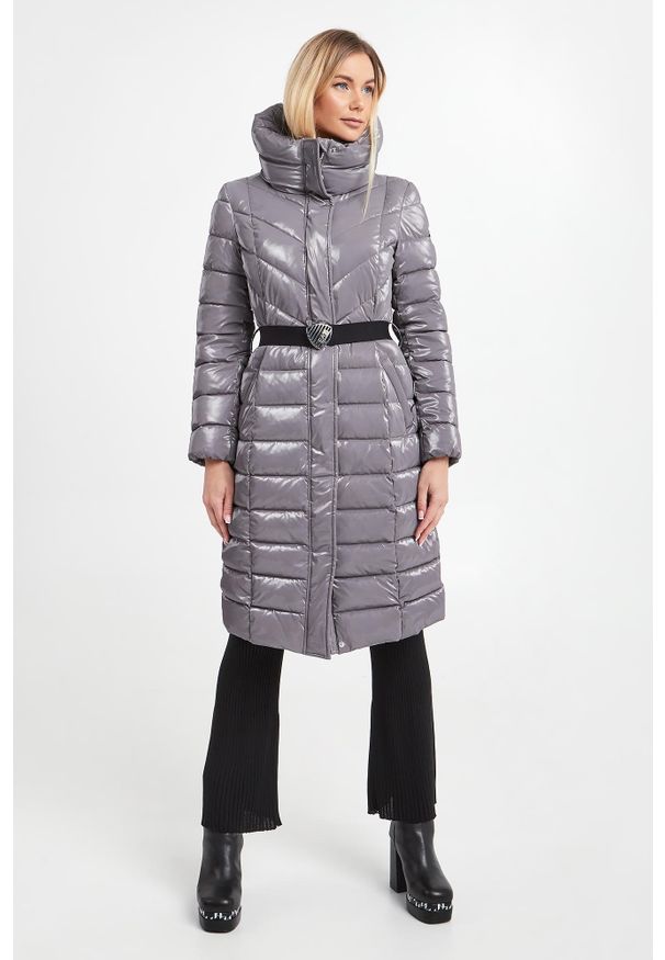 EA7 Emporio Armani - Płaszcz damski pikowany EA7 EMPORIO ARMANI
