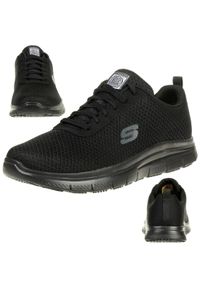 skechers - Buty do chodzenia męskie Skechers Advantage Flex Bendon. Zapięcie: sznurówki. Kolor: czarny. Materiał: tkanina. Szerokość cholewki: normalna. Sport: turystyka piesza