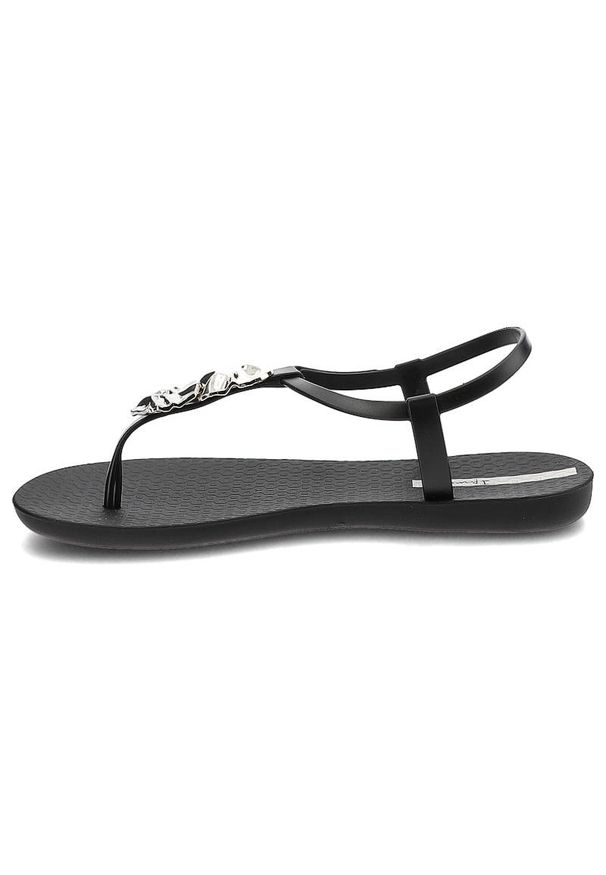 Czarne Sandały Ipanema Wodoodporne Sandały Damskie. Okazja: na spacer, na co dzień. Zapięcie: pasek. Kolor: czarny. Materiał: materiał, syntetyk. Wzór: aplikacja, motyw zwierzęcy. Sezon: lato. Styl: casual, elegancki