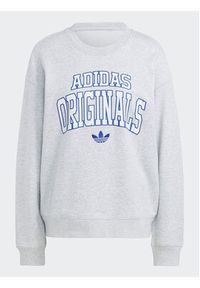 Adidas - adidas Bluza Sweatshirt IC6003 Szary Regular Fit. Kolor: szary. Materiał: bawełna #4