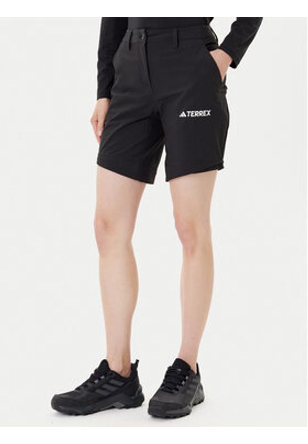Adidas - adidas Spodnie outdoor Terrex Multi IZ3322 Czarny Regular Fit. Kolor: czarny. Materiał: syntetyk. Sport: outdoor