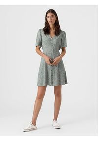 Vero Moda Sukienka letnia Alba 10292845 Zielony Regular Fit. Kolor: zielony. Materiał: wiskoza. Sezon: lato #4