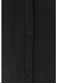 Max Mara Leisure koszula damska kolor czarny regular. Kolor: czarny. Materiał: dzianina. Wzór: gładki