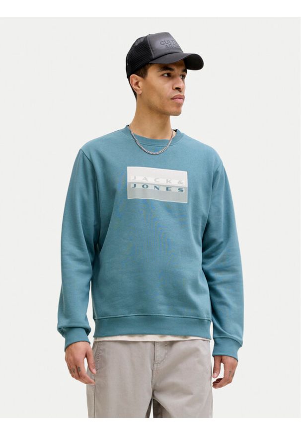 Jack & Jones Bluza Fusion 12289807 Niebieski Relaxed Fit. Kolor: niebieski. Materiał: bawełna