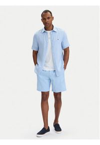 TOMMY HILFIGER - Tommy Hilfiger Koszula MW0MW41531 Niebieski jasny Regular Fit. Kolor: niebieski. Materiał: len #2
