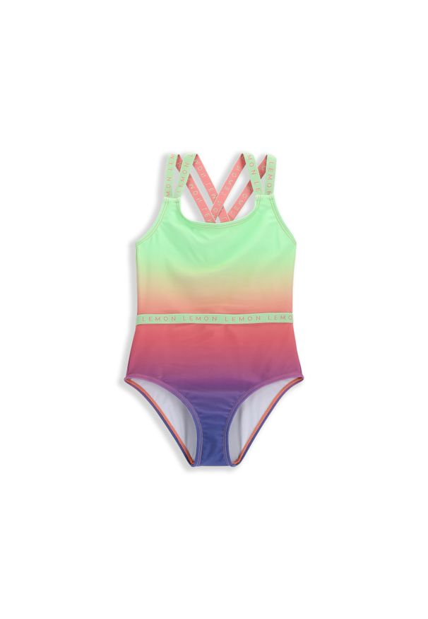 Strój jednoczęściowy pływacki dla dzieci Lemon Explore WL5 X-Back. Kolor: wielokolorowy. Materiał: poliester, elastan