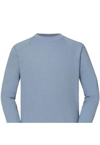 FRUIT OF THE LOOM - Męska Klasyczna Bluza Raglanowa. Kolor: niebieski. Długość rękawa: raglanowy rękaw