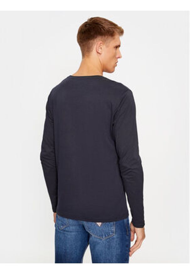 TOMMY HILFIGER - Tommy Hilfiger Longsleeve UM0UM03067 Granatowy Regular Fit. Kolor: niebieski. Materiał: bawełna. Długość rękawa: długi rękaw