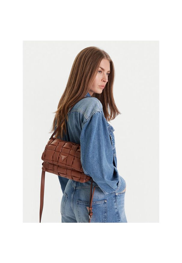 Torebka Guess. Kolor: brązowy