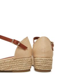 TOMMY HILFIGER - Tommy Hilfiger Espadryle T3A7-33801-0048 S Beżowy. Kolor: beżowy. Materiał: materiał