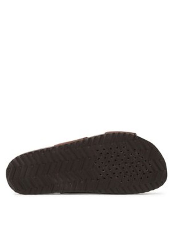 Geox Klapki D Brionia D35LSL00032C6009 Brązowy. Kolor: brązowy. Materiał: skóra, nubuk
