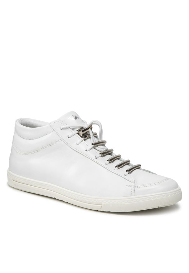 Sneakersy Wojas 46064-59 Biały. Kolor: biały. Materiał: skóra