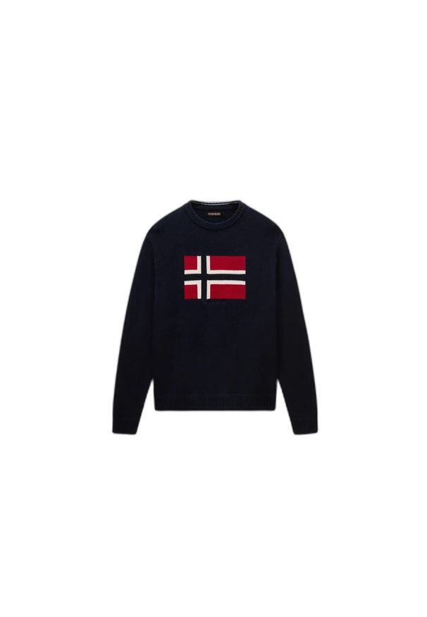 Koszulka z długim rękawem Napapijri D-Mura C. Kolor: niebieski. Długość rękawa: długi rękaw. Długość: długie. Sport: turystyka piesza