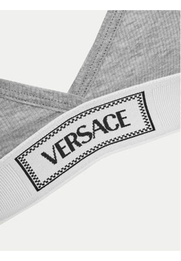VERSACE - Versace Biustonosz braletka 1013503 Szary. Kolor: szary. Materiał: bawełna