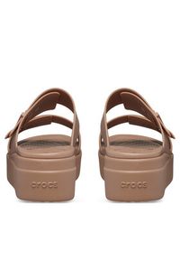 Crocs Klapki Brooklyn Low Wedge Sandal W 207431 Beżowy. Kolor: beżowy #7